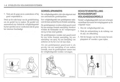 2000-2004 Daewoo Tacuma Bedienungsanleitung | Niederländisch