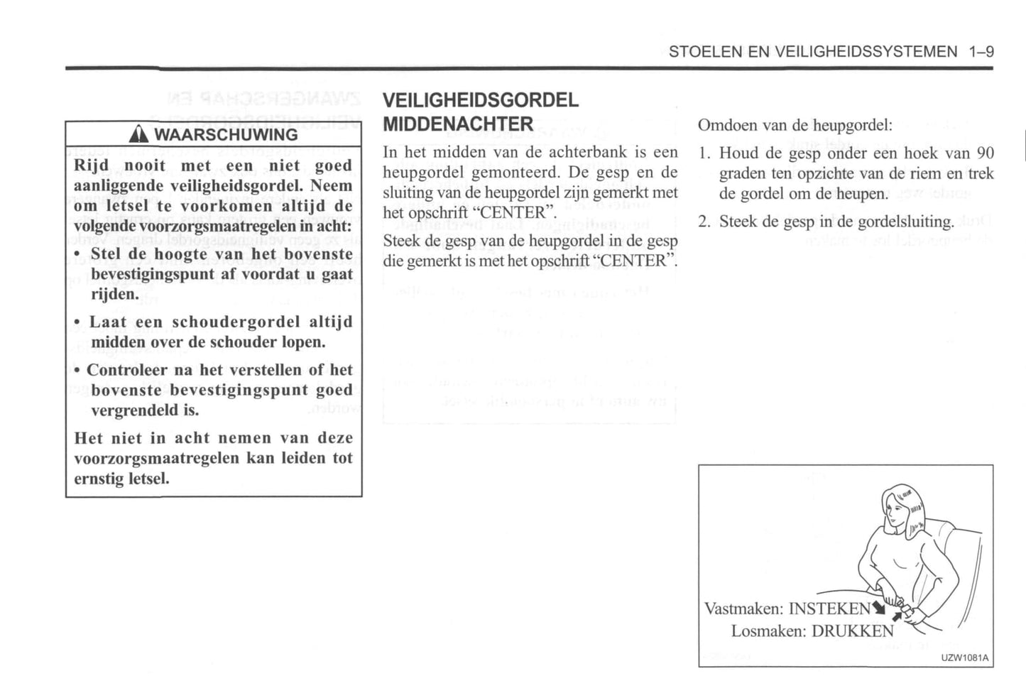 2000-2004 Daewoo Tacuma Bedienungsanleitung | Niederländisch