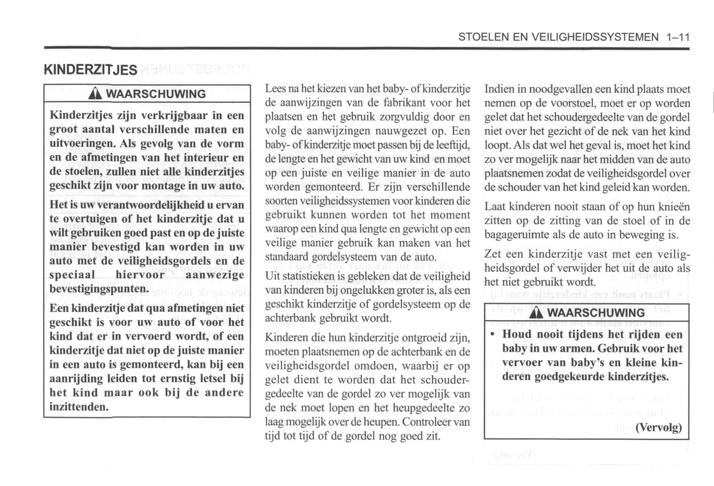 2000-2004 Daewoo Tacuma Bedienungsanleitung | Niederländisch