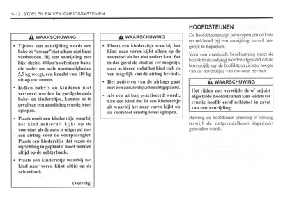 2000-2004 Daewoo Tacuma Bedienungsanleitung | Niederländisch