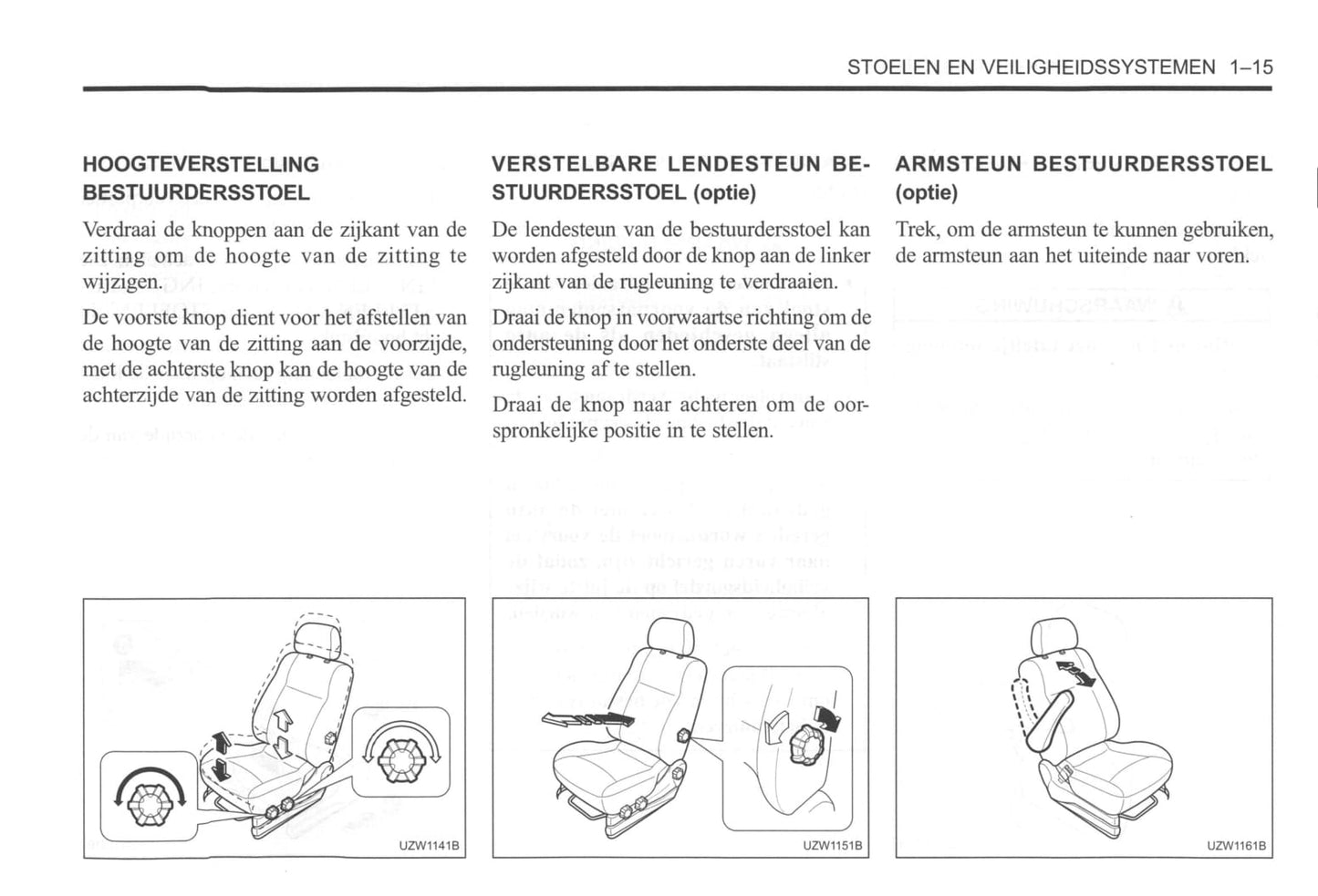 2000-2004 Daewoo Tacuma Bedienungsanleitung | Niederländisch