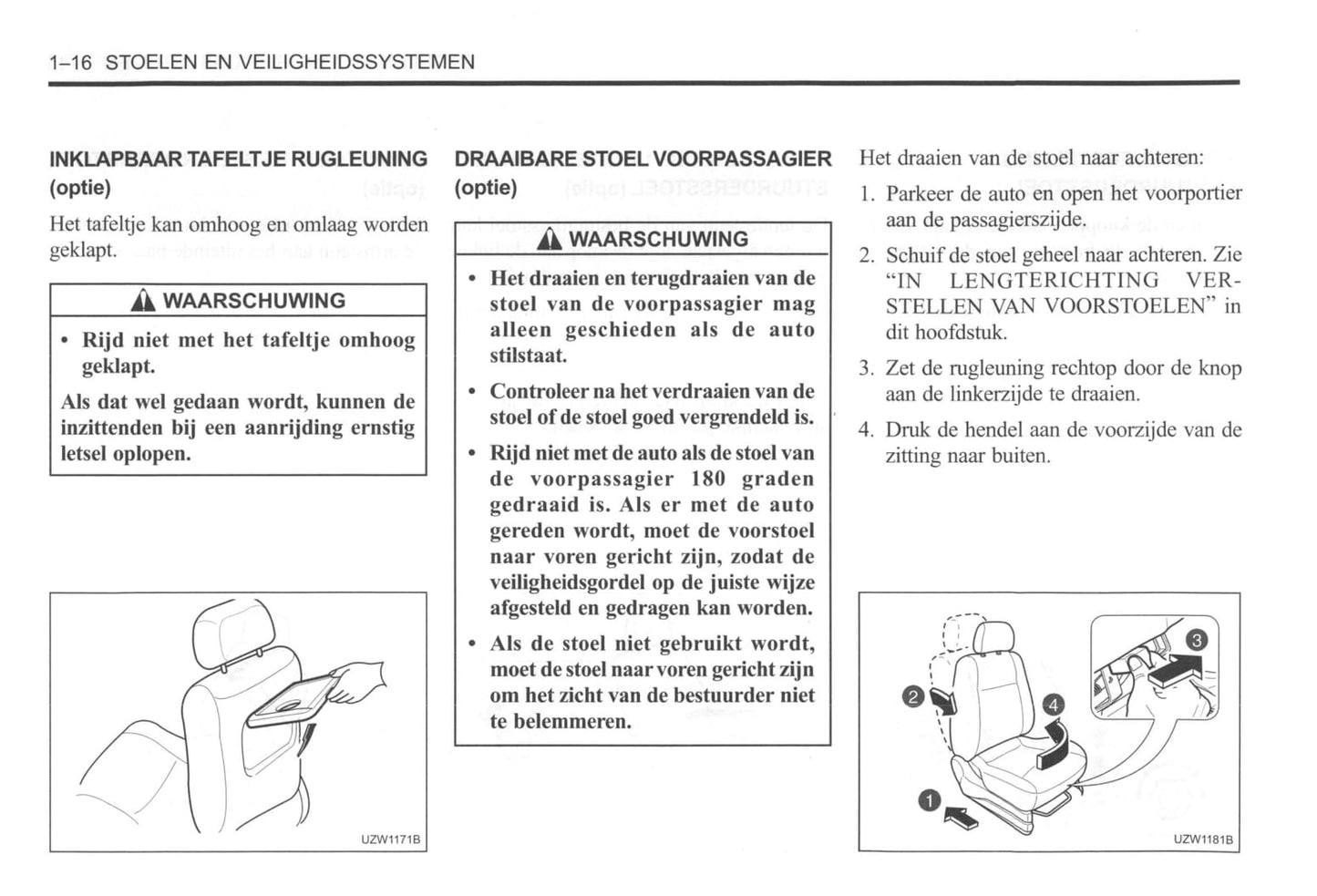 2000-2004 Daewoo Tacuma Bedienungsanleitung | Niederländisch