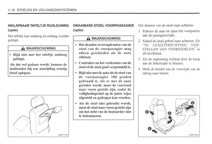 2000-2004 Daewoo Tacuma Bedienungsanleitung | Niederländisch