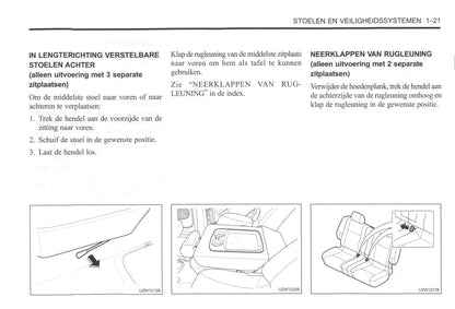 2000-2004 Daewoo Tacuma Bedienungsanleitung | Niederländisch