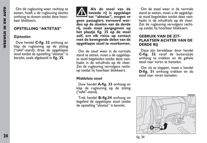 2002-2003 Fiat Ulysse Bedienungsanleitung | Niederländisch