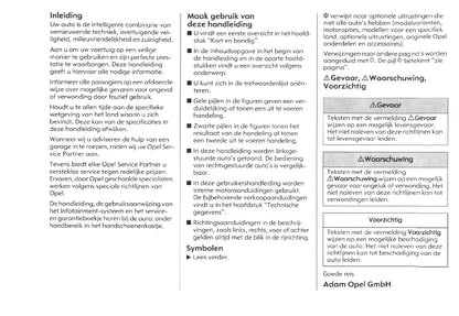 2005-2010 Opel Meriva Gebruikershandleiding | Nederlands