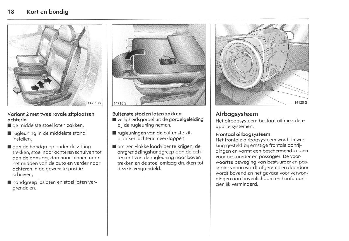 2005-2010 Opel Meriva Gebruikershandleiding | Nederlands