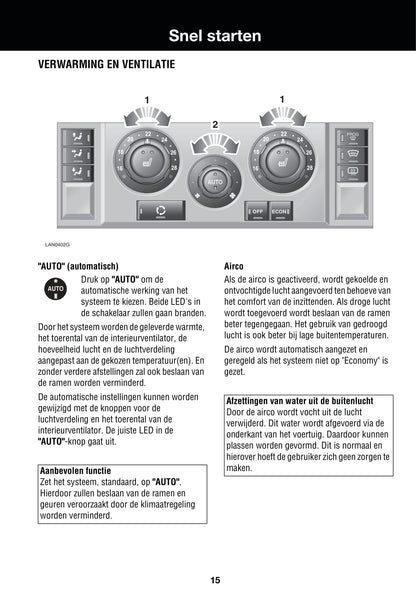 2005-2009 Land Rover Range Rover Sport Manuel du propriétaire | Néerlandais