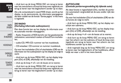 2011-2012 Fiat Punto Evo Bedienungsanleitung | Niederländisch