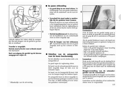 1996-1998 Renault Clio Owner's Manual | Dutch