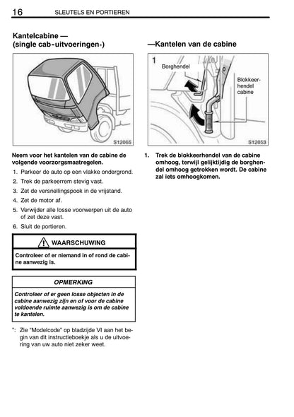 2009-2010 Toyota Dyna Owner's Manual | Dutch