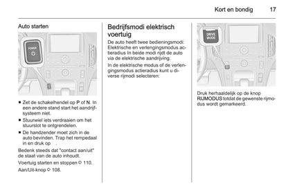 2014-2017 Opel Ampera Gebruikershandleiding | Nederlands