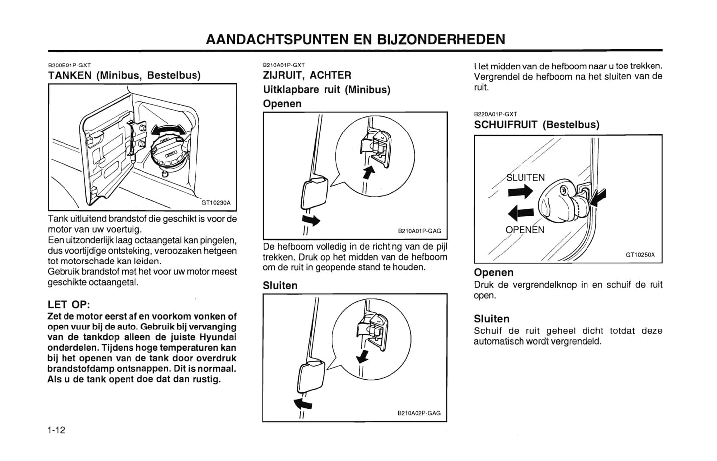 2000-2001 Hyundai H-1 Gebruikershandleiding | Nederlands