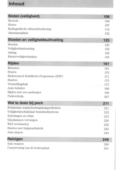 2006-2007 Ford Focus Gebruikershandleiding | Nederlands