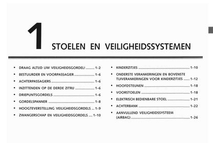 2006-2011 Chevrolet Captiva Owner's Manual | Dutch