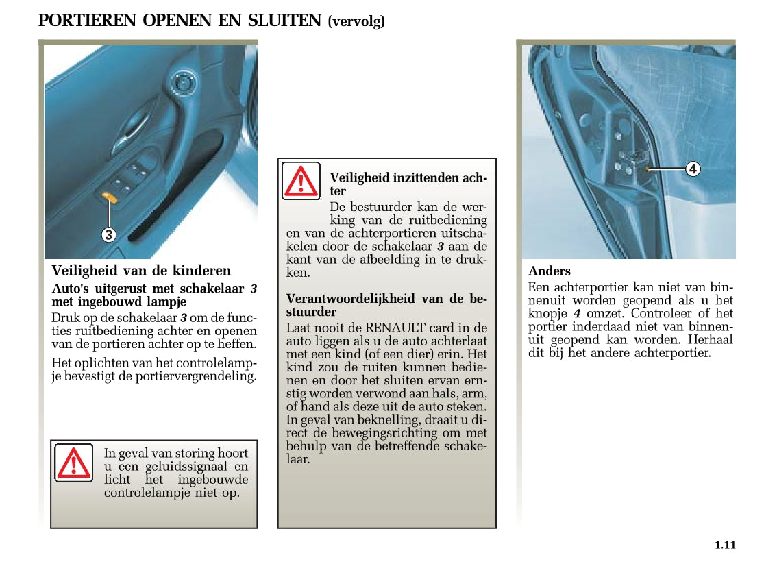 2005-2006 Renault Laguna Owner's Manual | Dutch