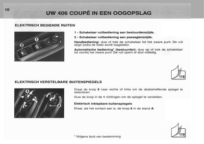 2003-2004 Peugeot 406 Coupé Gebruikershandleiding | Nederlands