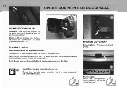 2003-2004 Peugeot 406 Coupé Gebruikershandleiding | Nederlands