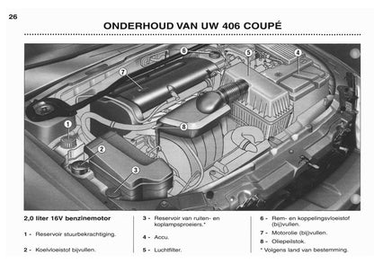 2003-2004 Peugeot 406 Coupé Gebruikershandleiding | Nederlands