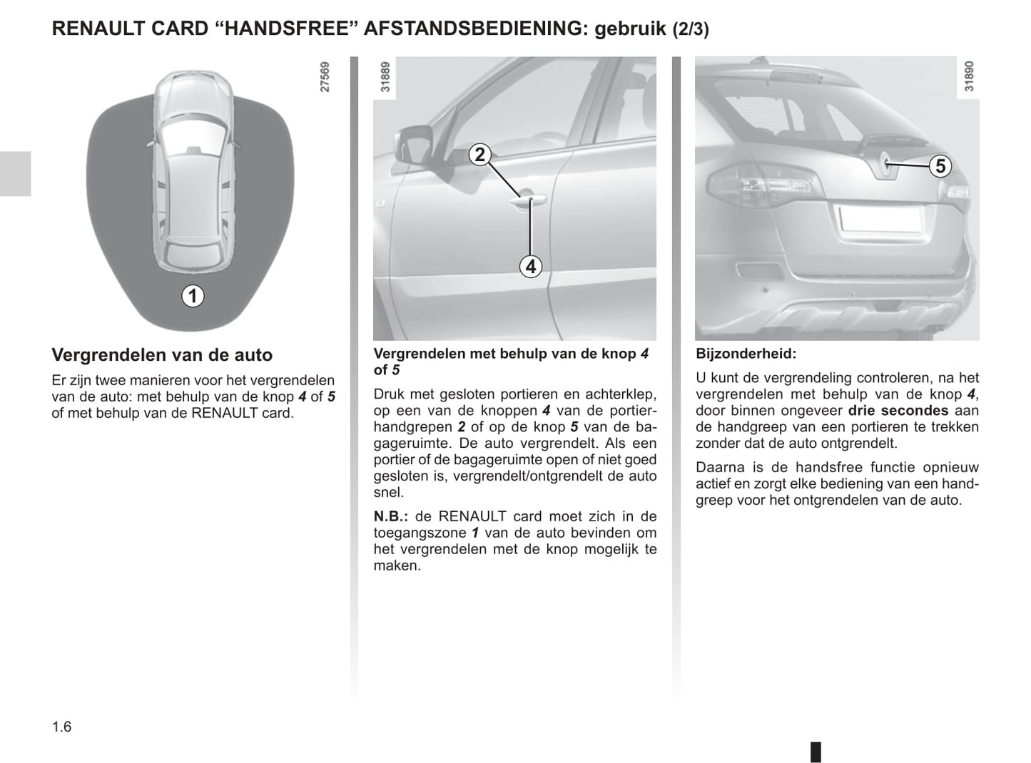 2010-2011 Renault Koleos Owner's Manual | Dutch