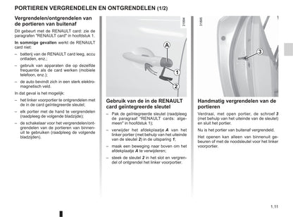 2010-2011 Renault Koleos Owner's Manual | Dutch