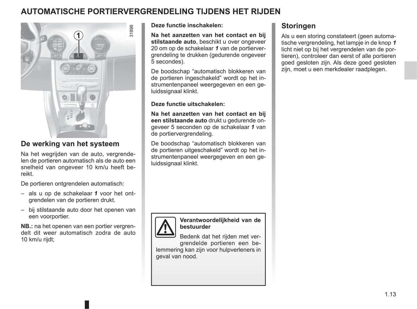 2010-2011 Renault Koleos Owner's Manual | Dutch