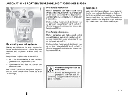 2010-2011 Renault Koleos Owner's Manual | Dutch