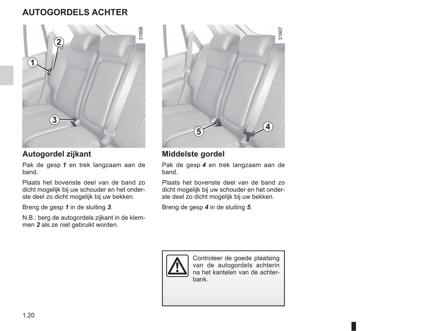 2010-2011 Renault Koleos Owner's Manual | Dutch