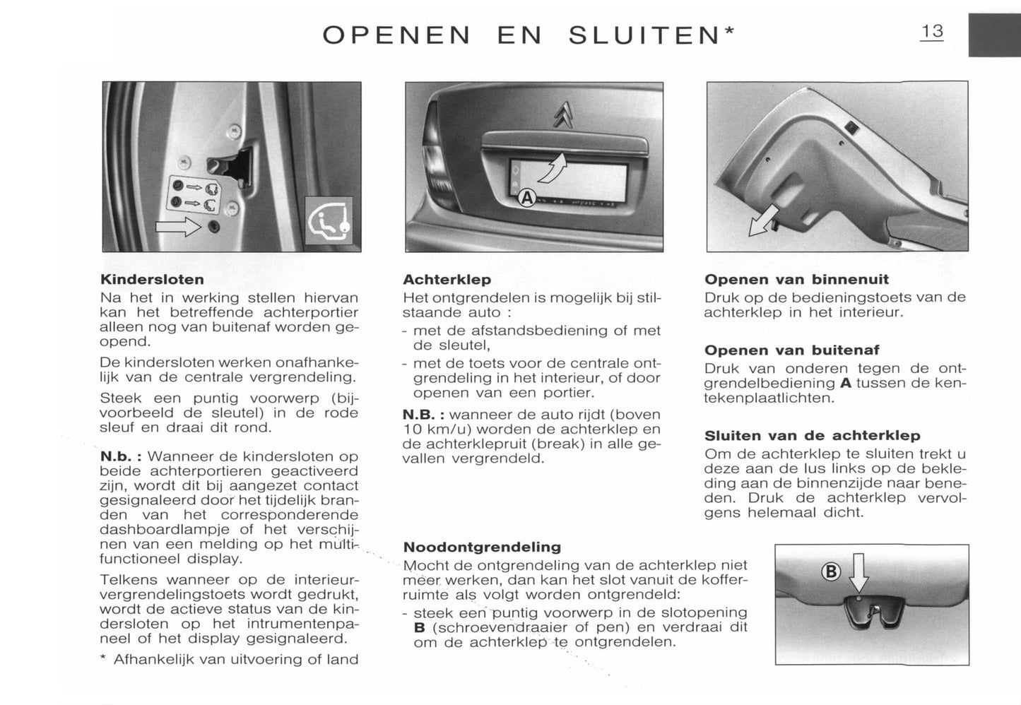 2001-2002 Citroën C5 Gebruikershandleiding | Nederlands