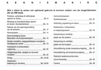 1994-1997 Peugeot 306 Gebruikershandleiding | Nederlands