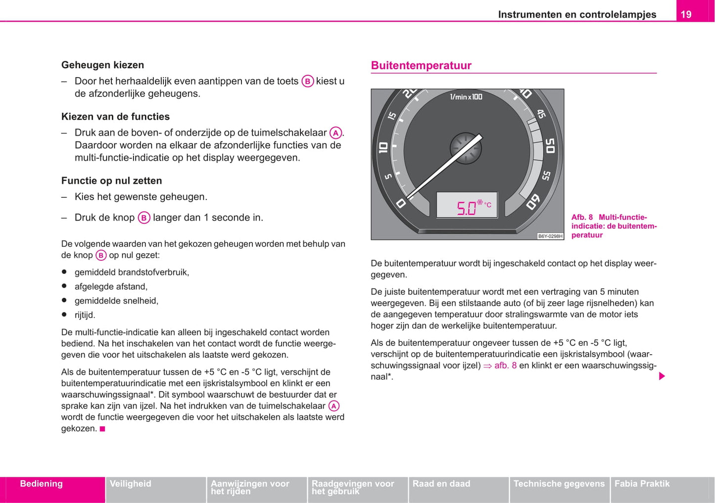 2005-2006 Skoda Fabia Owner's Manual | Dutch