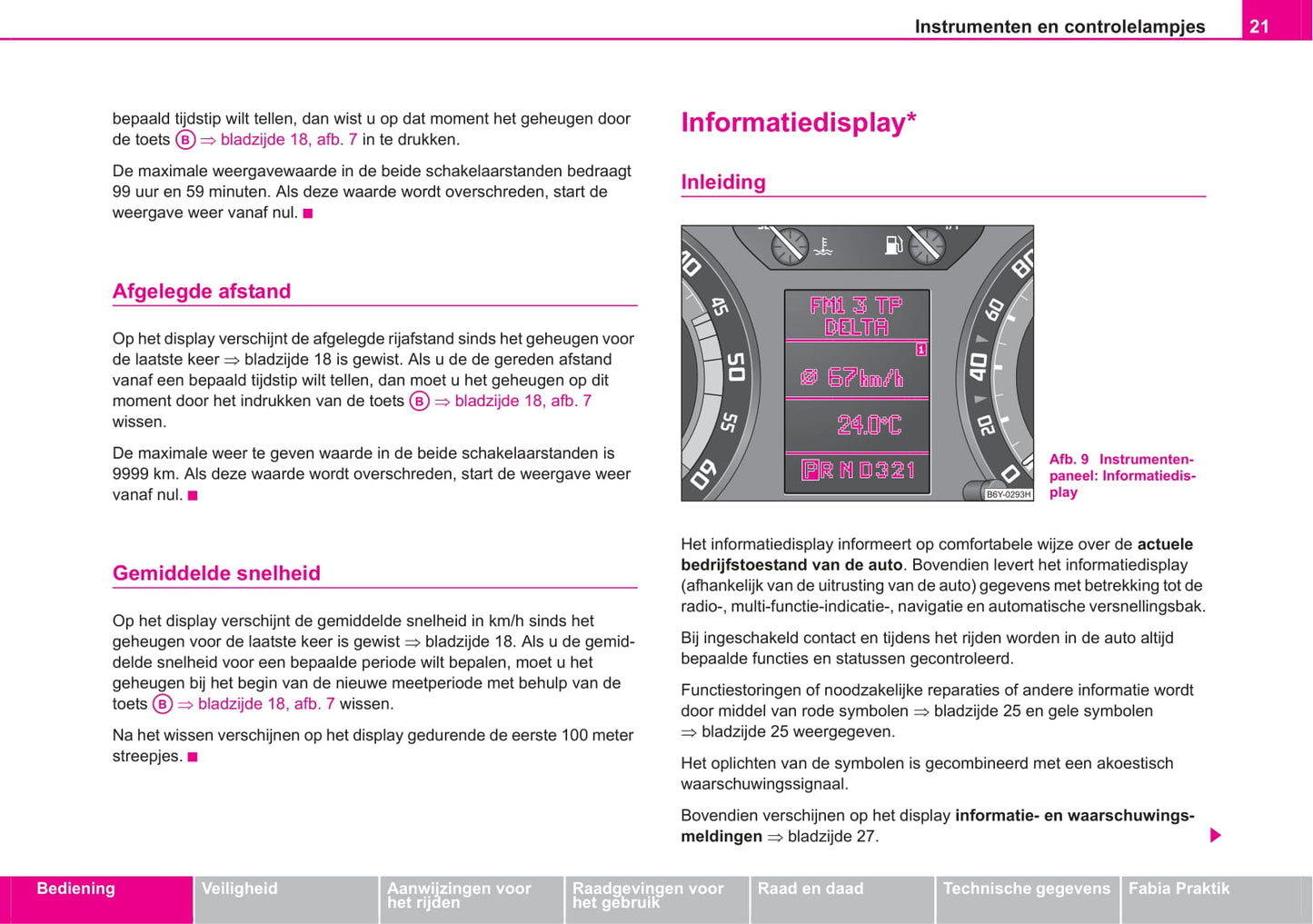 2005-2006 Skoda Fabia Owner's Manual | Dutch