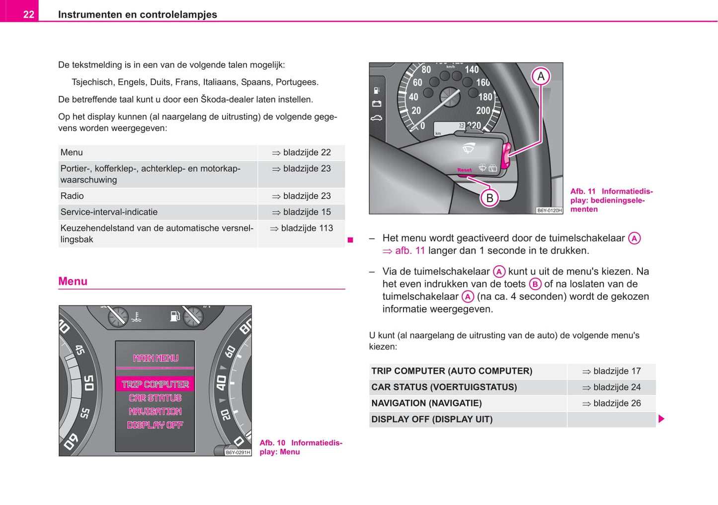 2005-2006 Skoda Fabia Owner's Manual | Dutch