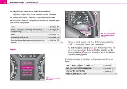 2005-2006 Skoda Fabia Owner's Manual | Dutch