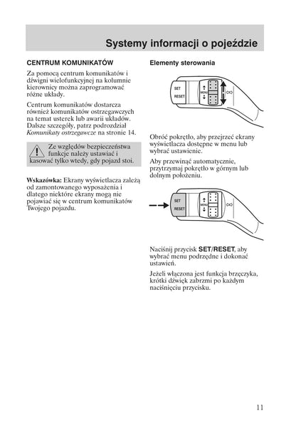 2008-2011 Ford Focus Gebruikershandleiding | Pools