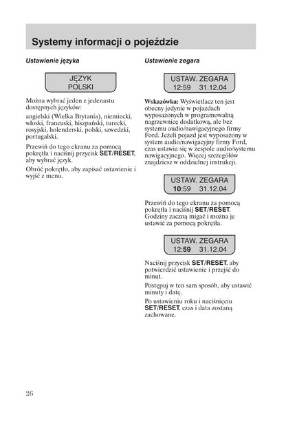 2008-2011 Ford Focus Gebruikershandleiding | Pools