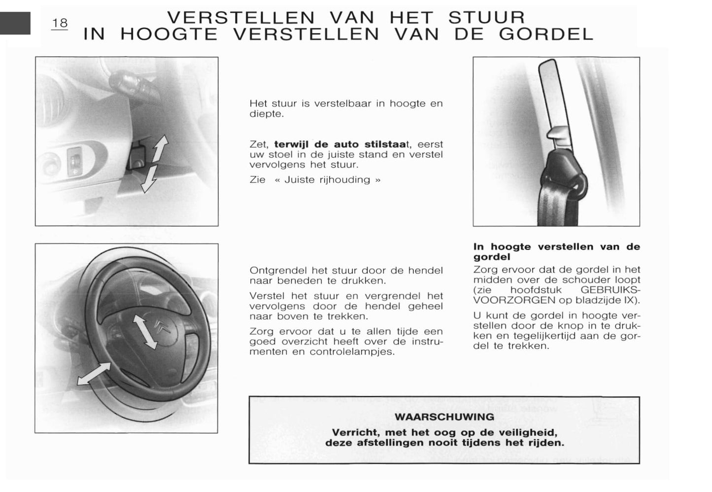 2002-2003 Citroën C3 Owner's Manual | Dutch