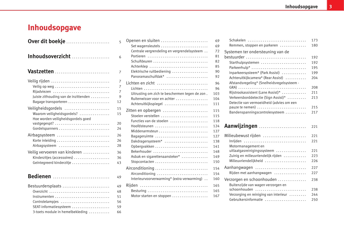 2014-2015 Seat Alhambra Owner's Manual | Dutch