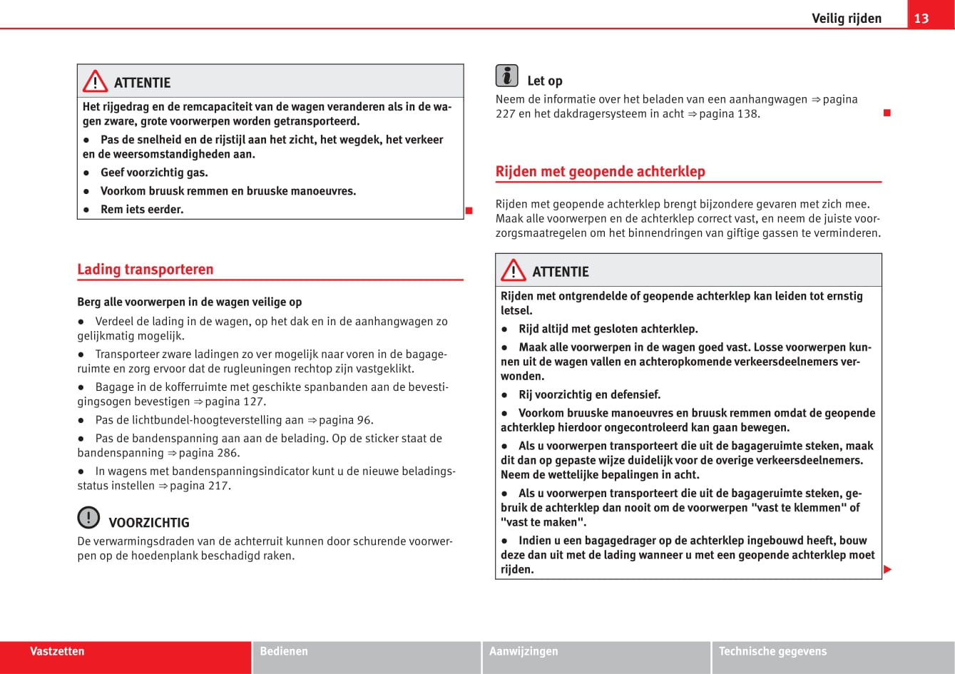 2014-2015 Seat Alhambra Owner's Manual | Dutch