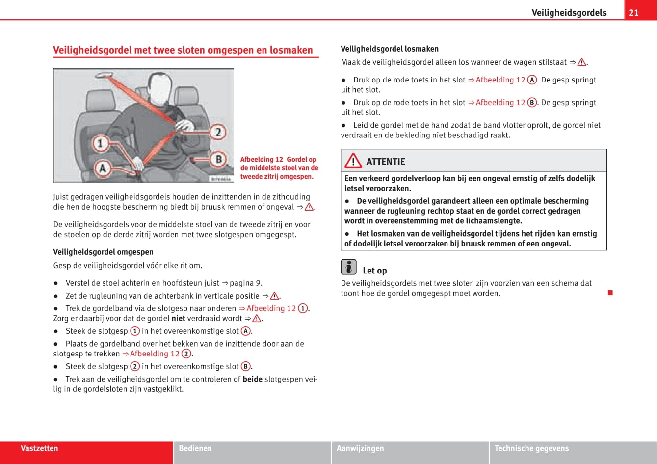 2014-2015 Seat Alhambra Owner's Manual | Dutch