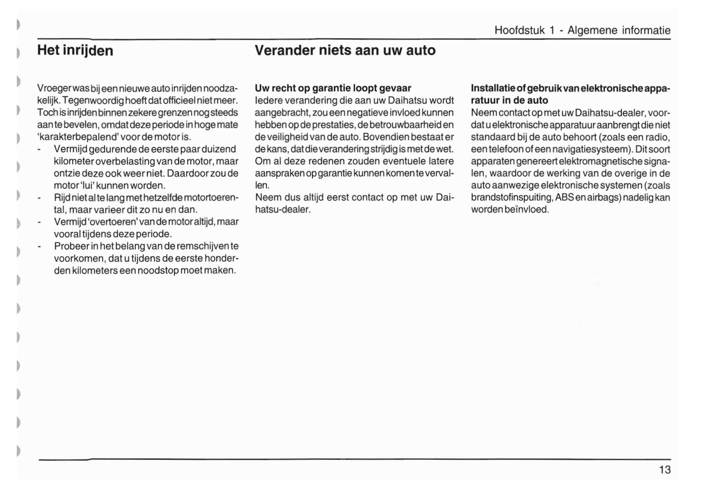 2005-2012 Daihatsu Sirion Gebruikershandleiding | Nederlands