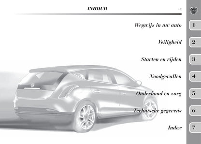 2008-2011 Lancia Delta Bedienungsanleitung | Niederländisch