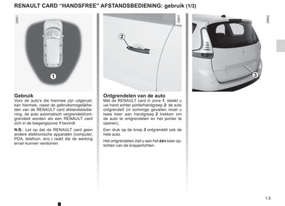 2011-2012 Renault Scénic/Grand Scénic Owner's Manual | Dutch