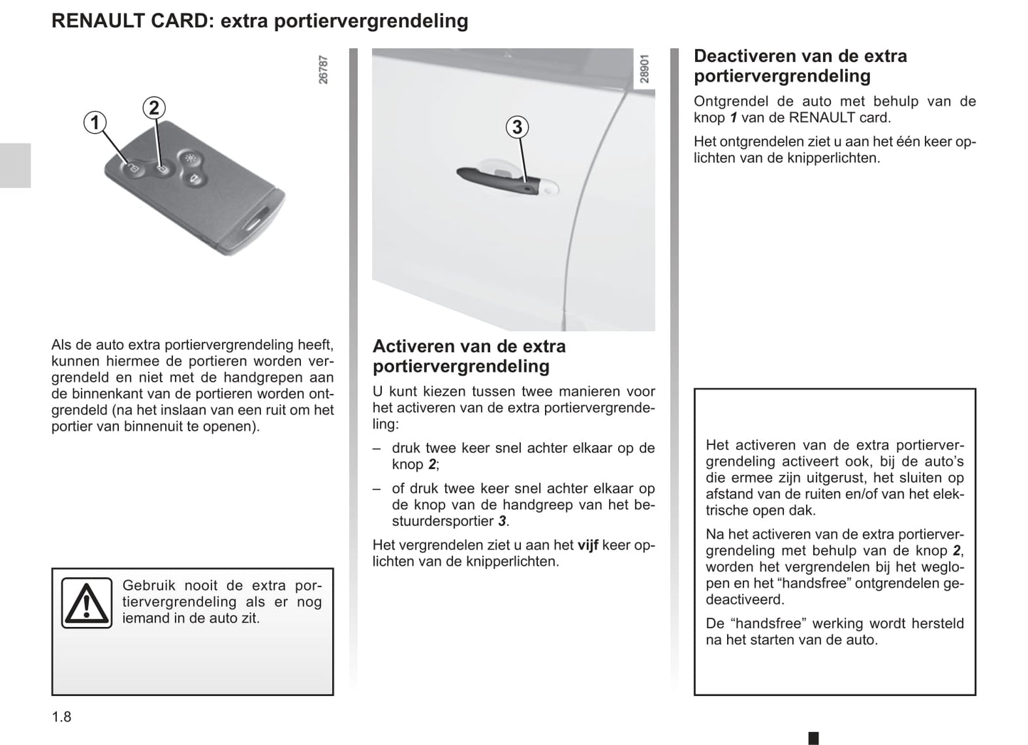 2011-2012 Renault Scénic/Grand Scénic Owner's Manual | Dutch