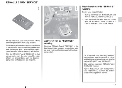 2011-2012 Renault Scénic/Grand Scénic Owner's Manual | Dutch