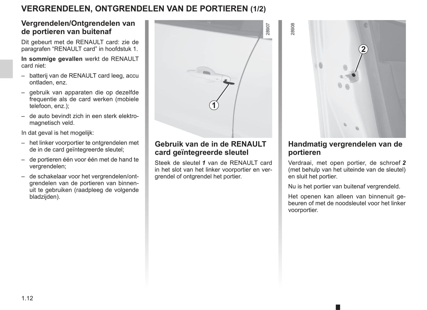 2011-2012 Renault Scénic/Grand Scénic Owner's Manual | Dutch