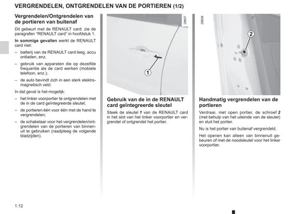 2011-2012 Renault Scénic/Grand Scénic Owner's Manual | Dutch