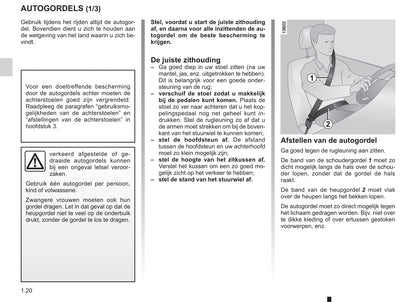 2011-2012 Renault Scénic/Grand Scénic Owner's Manual | Dutch