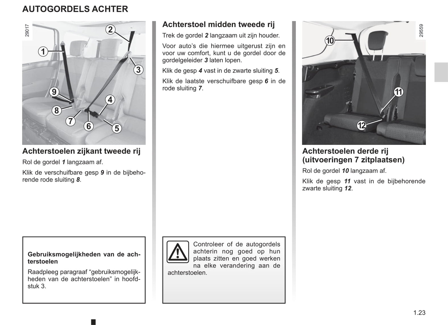 2011-2012 Renault Scénic/Grand Scénic Owner's Manual | Dutch