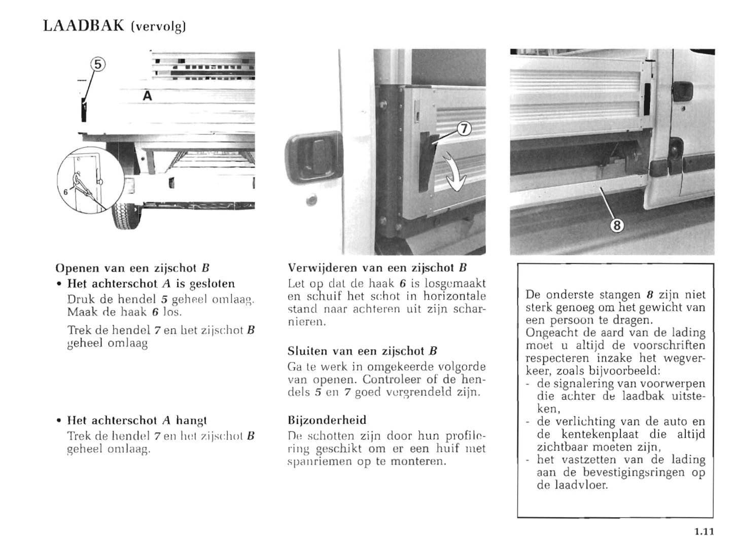 1999-2000 Renault Master Owner's Manual | Dutch